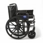 Medline K2 Basic Wheelchair with 20"x16" Seat, Swing Away Footrests- MDS806400EV