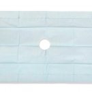 Medline Sterile Poly-Lined Fenestrated Disposable Drapes, 18" x 26", Case of 300