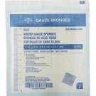 Medline Woven Sterile Gauze Sponge - 4" x 4" - 12-Ply - Box of 50 - NON21424H