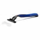 Medline Triple Blade Facial Razors with Lube Strip, Pack of 10 - BRN1333Z