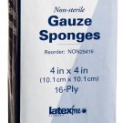 Medline Woven Non-Sterile Gauze Sponges, 4" x 4", 16 Ply, Pack of 200- NON25416Z