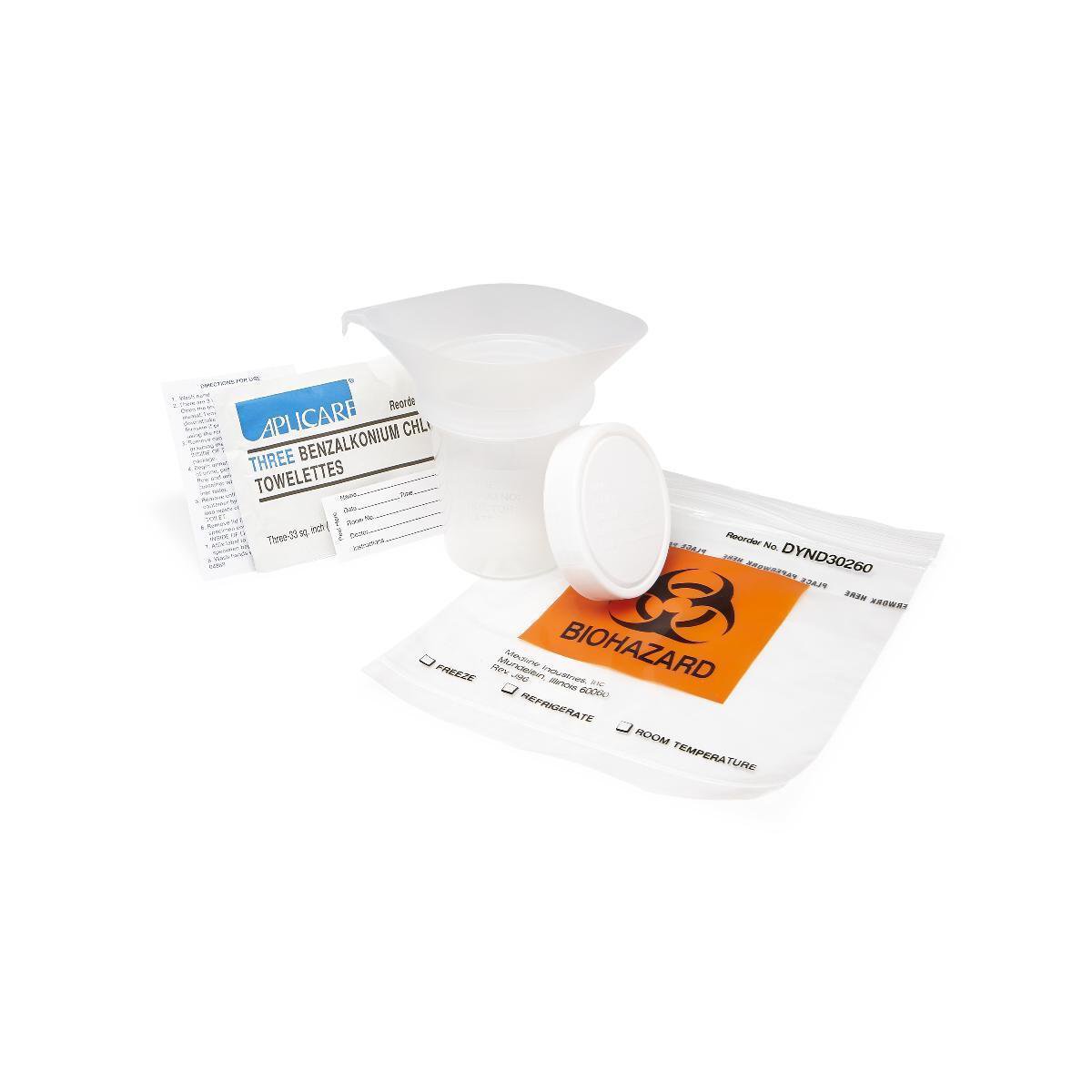 Medline Urine Collection Kit w/Benzalkonium Chloride Towelettes & 4 oz