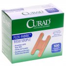 Curad Fabric Adhesive Knuckle Bandages - 1.5" x 3" - Case of 1200 - NON25510