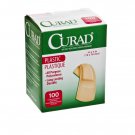Curad Plastic Adhesive Bandages - 3/4"x 3" - Box of 100 - NON25500Z