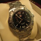 TAG HEUER AQUARACER MEN'S DIVE WATCH WAF111Z w/Alarm