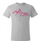 Life Begins Shirt- Men's Small- Grey w/ Pink