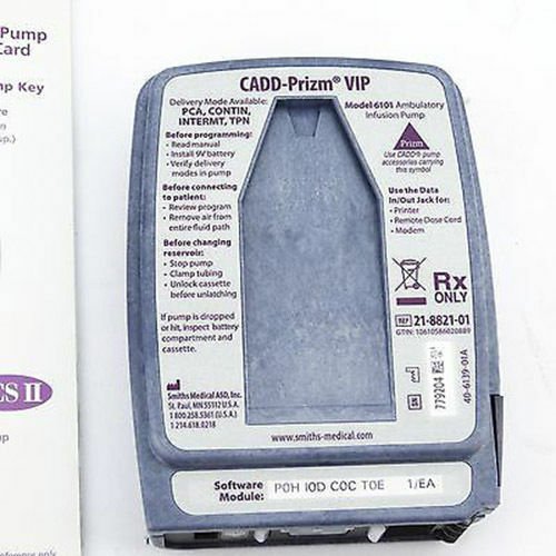 Cadd Prizm 6101 VIP AMBULATORY INFUSION PUMP IV SMITHS MEDICAL