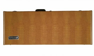 fishbone Alligator Brown Strat/Tele Electric Guitar Hardshell Case New