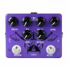 Caline CP-80 Reverb Delay Pedal Purple Repeat Electric Guitar Effect Pedal