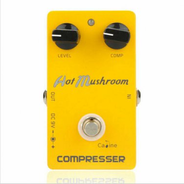 Caline CP-10 Hot Mushroom Compressor RED Script True Bypass Guitar Effect Pedal