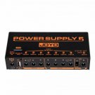 Joyo JP-05 Power Supply 5 Pedal Power Supply 8 Outputs 9v 12v 18v USB & Recharge