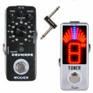 Mooer Micro Drummer Digital Drum Machine +Tuner +PCZ Micro Guitar Effect Pedal