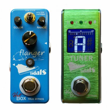 Hot Box Pedals Flanger Attitude Series + HB Tuner Micro Guitar Effect Pedal New