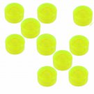 10PCS Fluorescent Green TOPPERS Plastic Protection Cap for Guitar Effect PedalS
