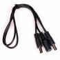 MOOER PDC-2S 2-Way STRAIGHT Angle Shape Power Supply Daisy Chain Extender Cable