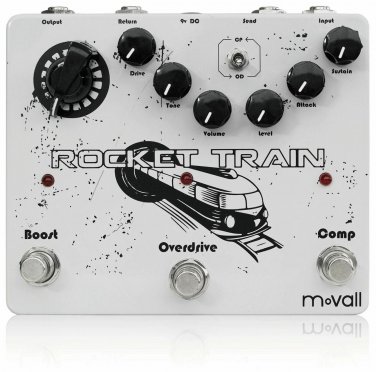 Movall MT-02 Rocket Train Triple FX Compressor, Overdrive & Boost in One Pedal