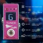 Hot Box Pedals Pink Tuner Attitude Series Mini Chromatic Guitar Bass ViolinTuner