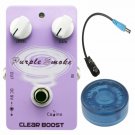 Caline CP-22 Purple Smoke Clear Boost Pedal + Baterry Cable + Mooer Topper New