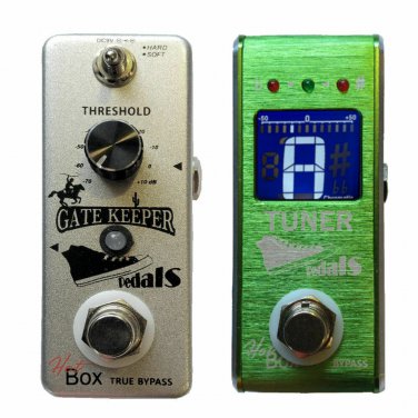 Hot Box Pedals Gate Keeper Attitude Series Guitar Noise Gate + HB Tuner 2 Pedals