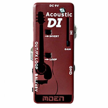 MOEN NDI-A-II Mini Compact Acoustic Guitar DI for Stage or Studio New