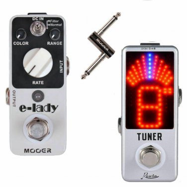Mooer E-lady Classic Analog Flanger +Tuner + PCZ Micro Guitar Effect Pedals A1