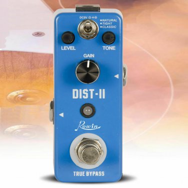 Rowin LEF-301-B Distortion II Guitar Effect Pedal True Bypass New