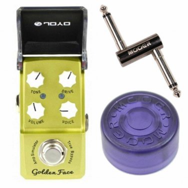 JOYO JF-308 GOLDEN FACE Marshall Amp Sim Guitar Pedal + Topper + Mooer PCZ Jack