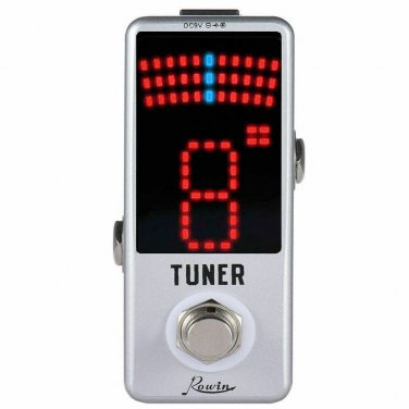 Rowin LT-910 Mini Guitar Chromatic Tuner Effect Pedal True Bypass Metal Shell