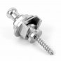 2 Pcs Guitar Strap Locks Round Head For Guitar Bass Schaller Chrome