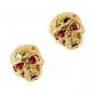 Golden Skull Head Knobs 4Pcs Volume Tone Control Red Eye Guitar Parts Replace/mt