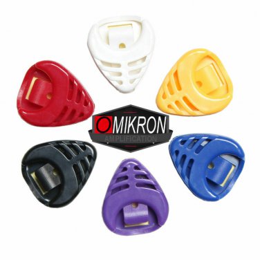 Omikron 2x Guitar Pickholders Stick-On non-marring adhesive Two Pieces + Picks