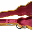 fishbone Alligator Brown Les Paul Electric Guitar Hardshell Case New