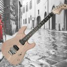 Fishbone Natural SuperStrat Full Size Guitar with Floyd