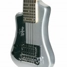 HOFNER HCT-SH-SBT Shorty Silver Sparkle LEFTY Electric Guitar + Gig Bag New
