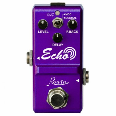 Rowin LN-314 Echo Nano Warm Tape Delay Guitar Effect Pedal True Bypass New