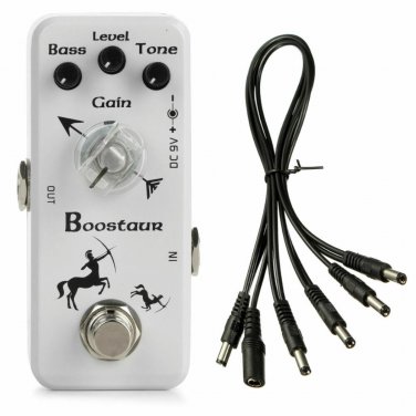 Movall MP-304 Boostaur Booster Mini Pedal + 5 Way PDC Power Quality Cable