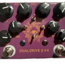 Hot Box DUAL DRIVE II V4 BOOST DIST/ON Pedal 4 DIP + 4 Toggles FREE SHIP TO USA