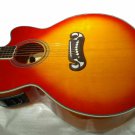 Fishbone Acoustic Jumbo BLK200 J200-Cherry Burst Single Cut