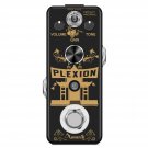 Amuzik Plexion Distortion Effect Pedal for Guitar or Bass with Bright and Normal