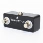 Mosky Dual Switch Guitar Effect Pedal + Stereo Jack Dual Momentary Footswitch
