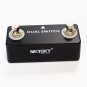 Mosky Dual Switch Guitar Effect Pedal + Stereo Jack Dual Momentary Footswitch