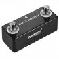 Mosky Dual Switch Guitar Effect Pedal + Stereo Jack Dual Momentary Footswitch
