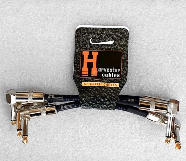 Harvester Patch Cables 3 pack, 6 inch High Quality Tour Grade. B-09