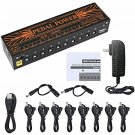 Rowin PW-01 Power Supply 10 Isolated DC Output for 9V/12V/18V Pedal Power+Cables