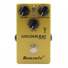 Demonfx GOLDEN RAT Guitar Effect Pedal Fuzz Distortion Boost With Three mode Tog