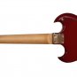 fishbone SG Jr. Cherry Red 32.5" 3/4 Size Electric Guitar+Gig Bag,Cable, Travel