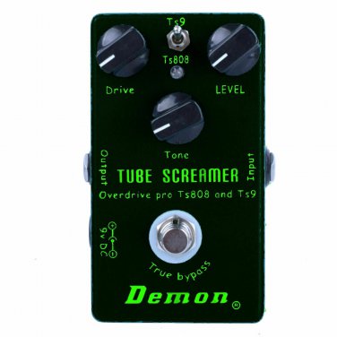 Handmade upgraded 2 Modes Overdrive/Distortion Tube Screamer Demon II Black