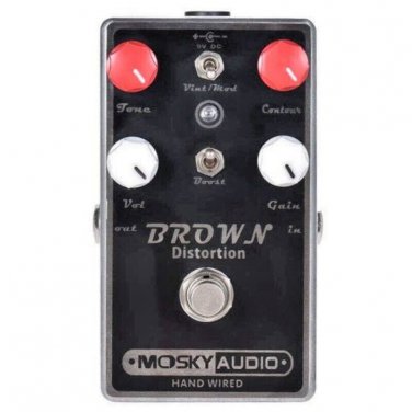 Mosky Brown Distortion Hand Wired Guitar Effect Pedal Vintage Modern Tone