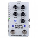 Mooer Groove Loop X2 Looper  Drum Machine Guitar Effector + Power Supply