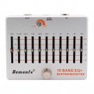 Demonfx 10 Band EQ+ Buffer Boost Guitar Bass Effect Pedal Equalizer Buffer Boost